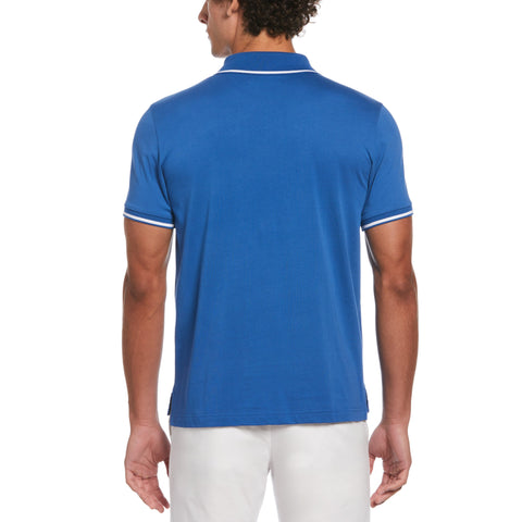 Jersey Tipped Polo (Star Sapphire) 