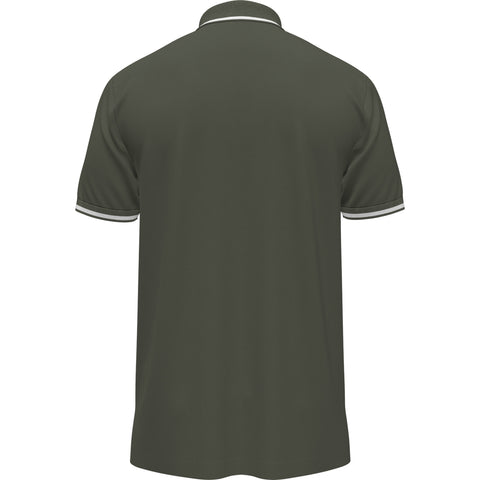 Jersey Tipped Polo (Dusty Olive) 