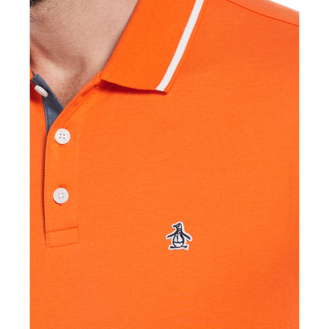 Jersey Tipped Polo (Flame) 