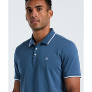 Jersey Tipped Polo (Copen Blue) 