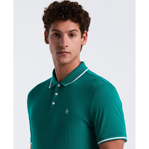 Jersey Tipped Polo (Cadmium Green) 