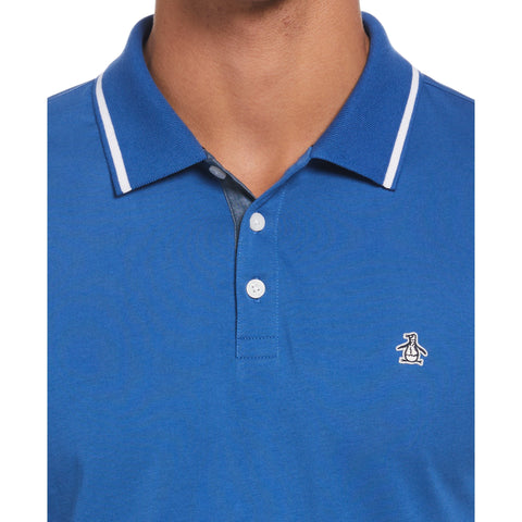 Jersey Tipped Polo (Star Sapphire) 