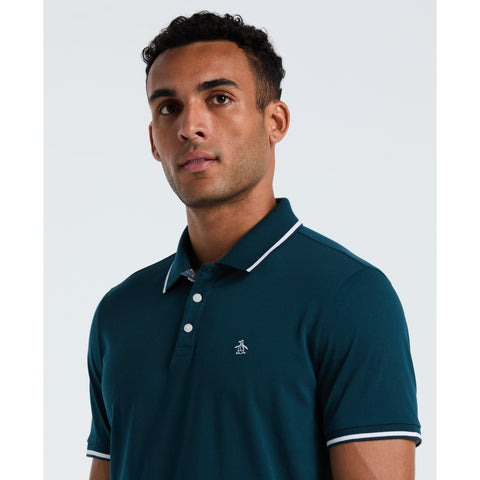 Jersey Tipped Polo (Reflecting Pond) 