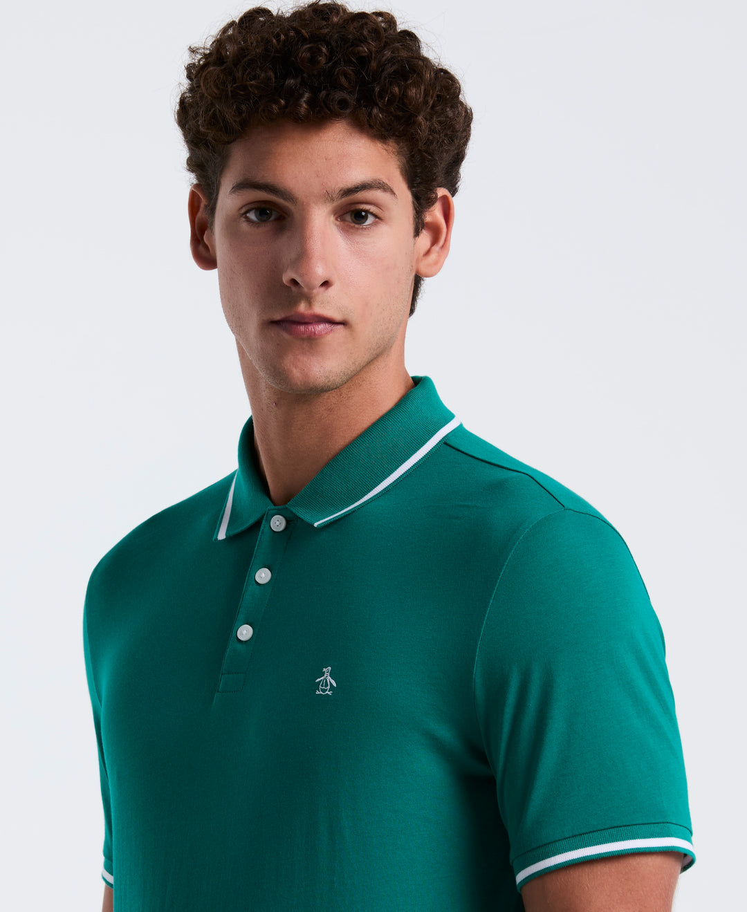 Jersey Tipped Polo (Cadmium Green) 