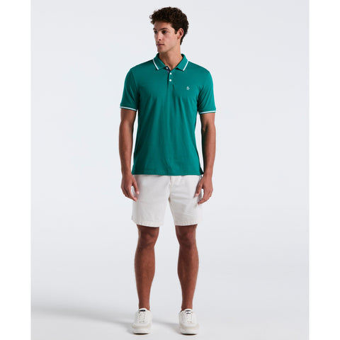 Jersey Tipped Polo (Cadmium Green) 
