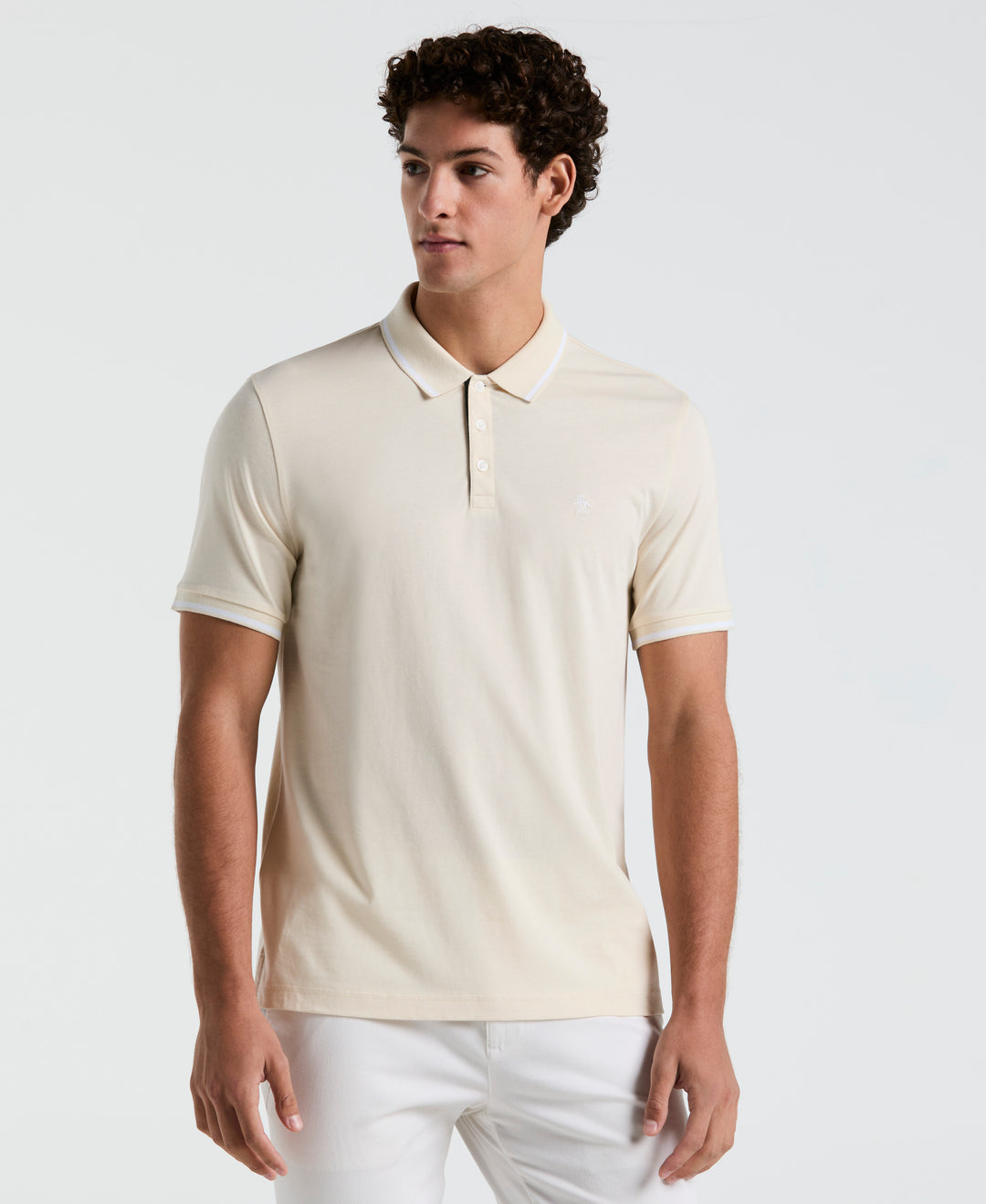 Jersey Tipped Polo (Birch) 