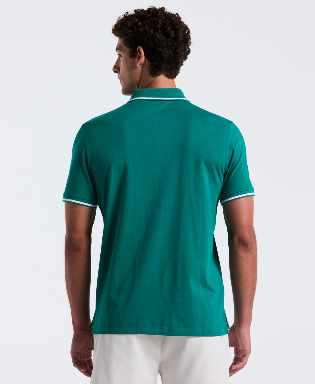 Jersey Tipped Polo (Cadmium Green) 