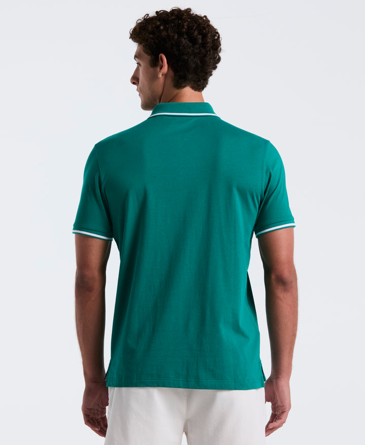 Jersey Tipped Polo (Cadmium Green) 