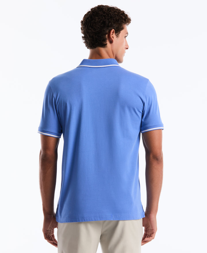 Jersey Tipped Polo (Ultramarine) 