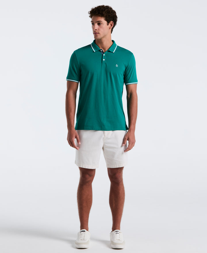 Jersey Tipped Polo (Cadmium Green) 
