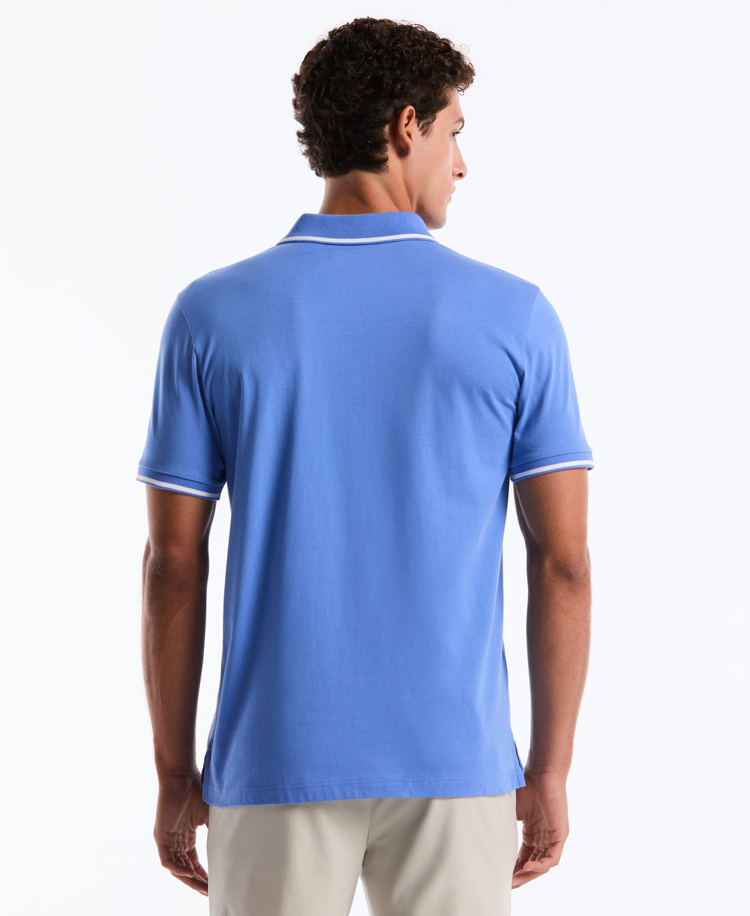 Jersey Tipped Polo (Ultramarine) 