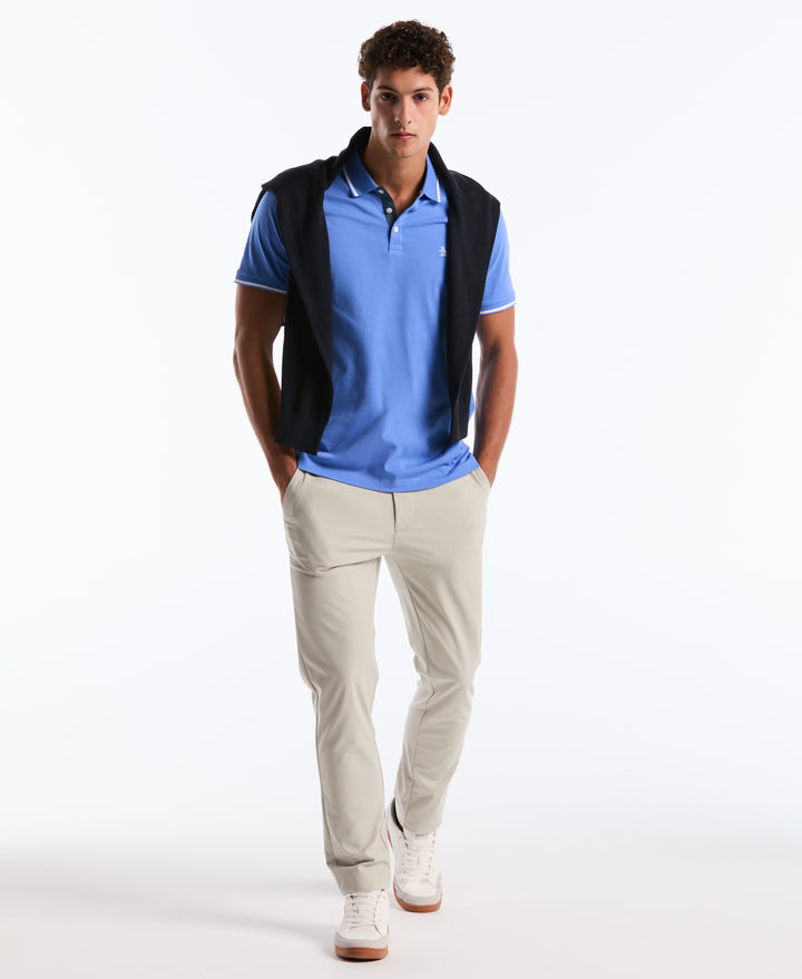 Jersey Tipped Polo (Ultramarine) 