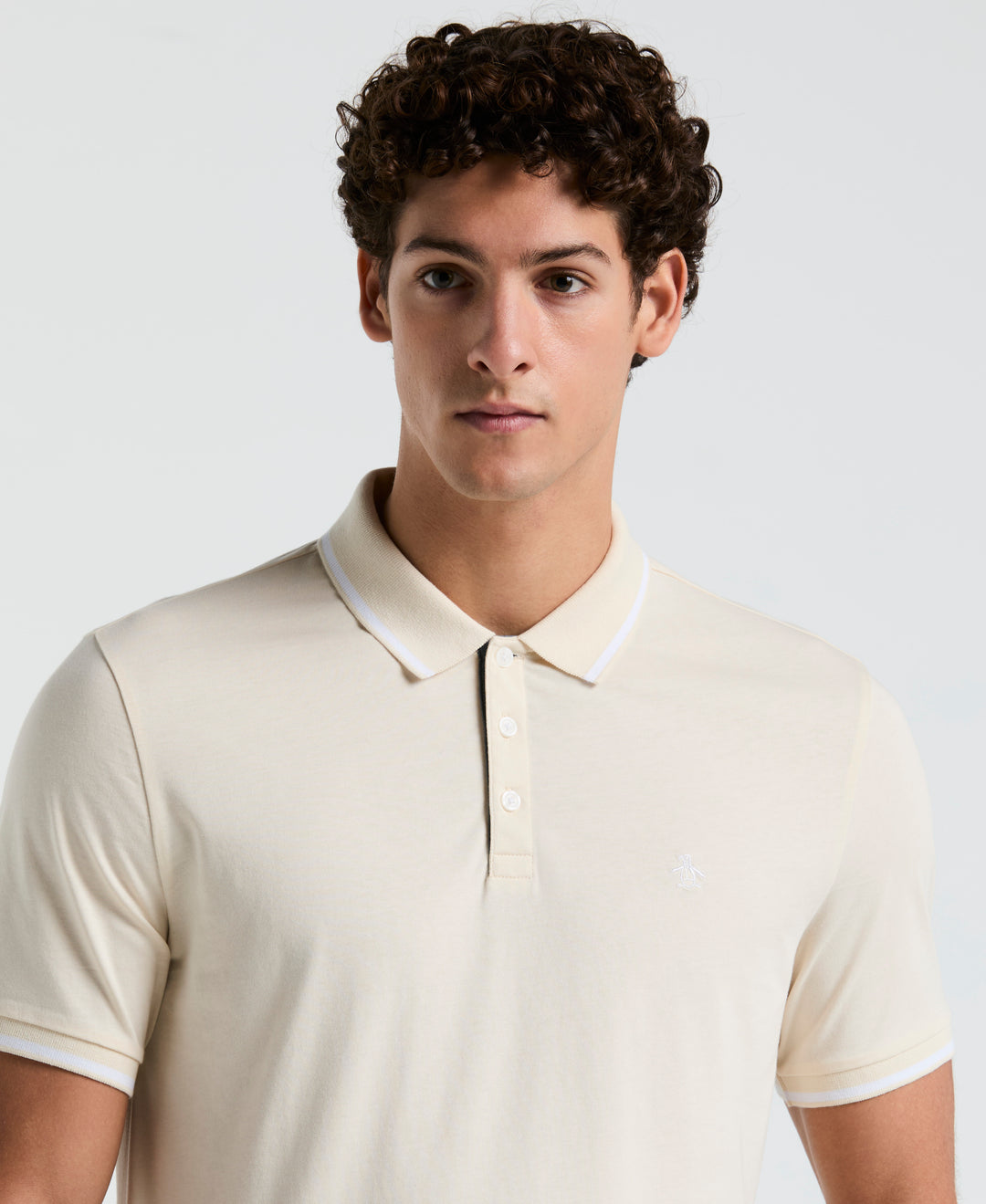 Jersey Tipped Polo (Birch) 