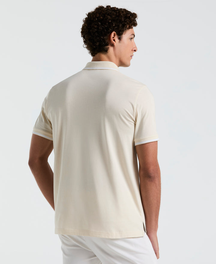 Jersey Tipped Polo (Birch) 