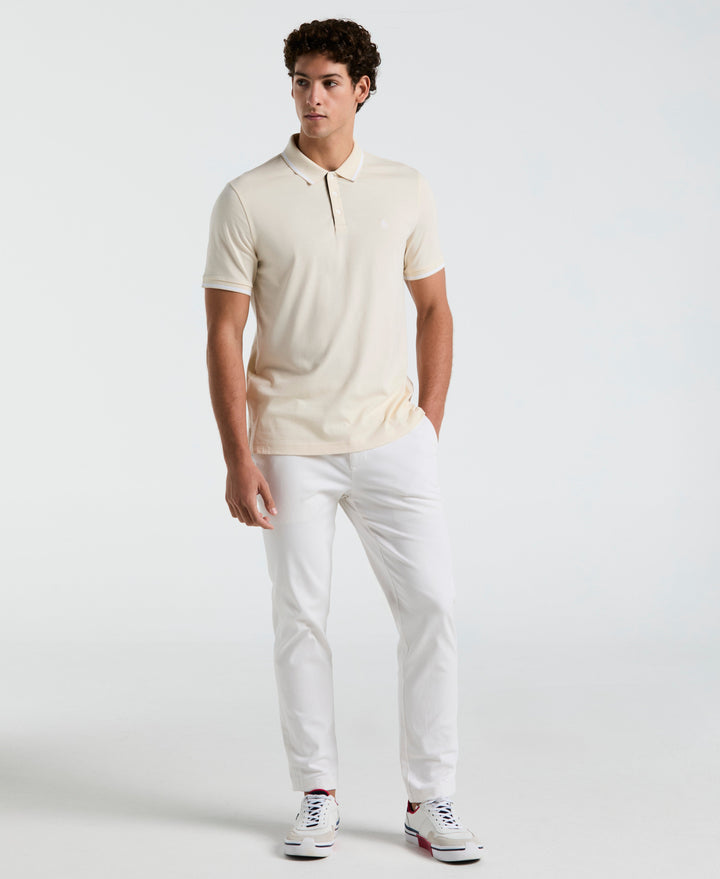 Jersey Tipped Polo (Birch) 