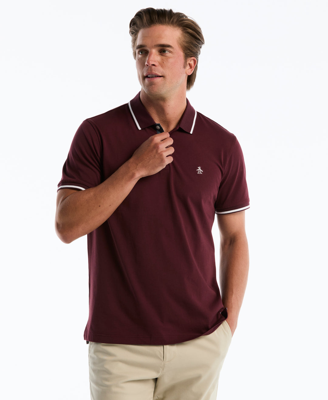 Jersey Tipped Polo (Port Royale) 