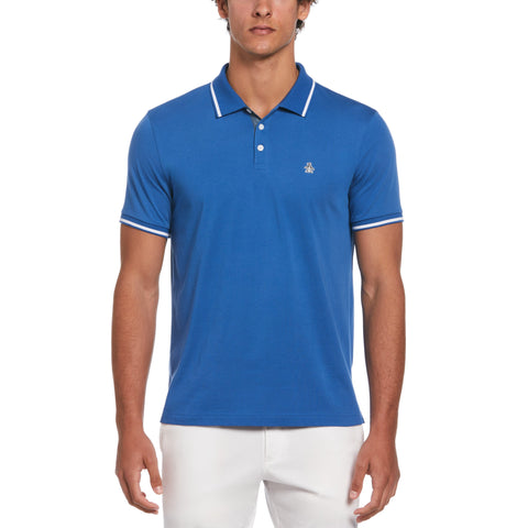 Jersey Tipped Polo (Star Sapphire) 
