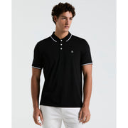 Jersey Tipped Polo (True Black) 
