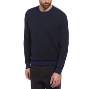 Tonal Jacquard Sweater (Medieval Blue) 