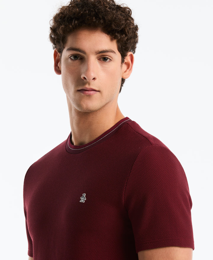 Tonal Tipped Pique Tee (Port Royale) 