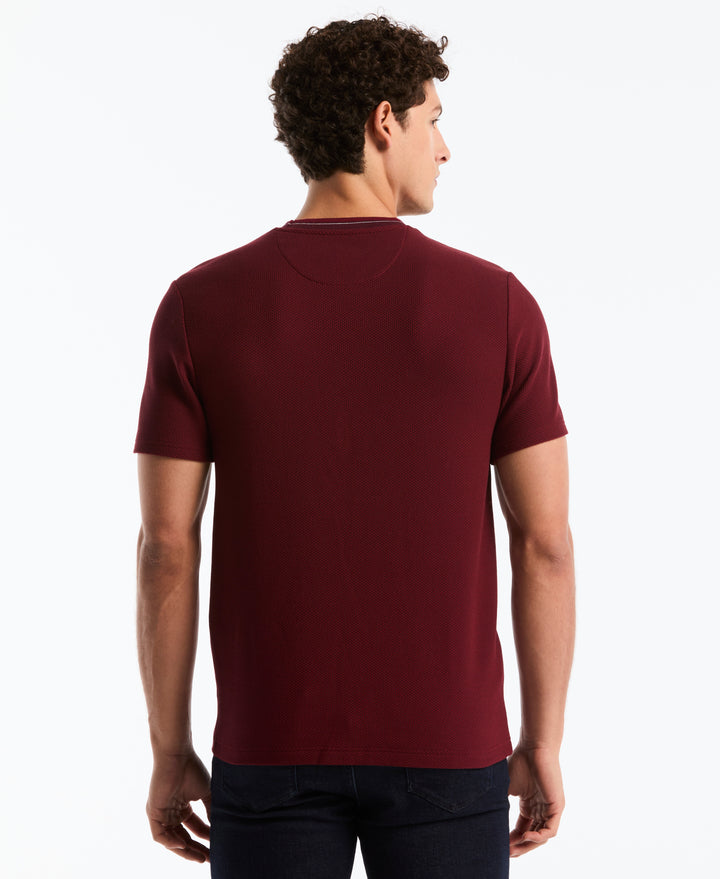 Tonal Tipped Pique Tee (Port Royale) 