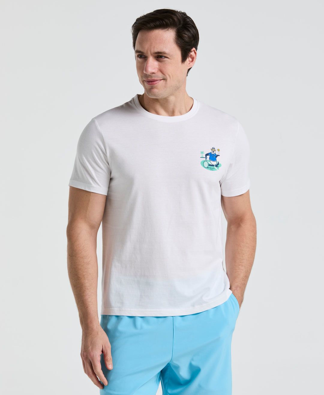 Men's Trademark Graphic Tennis Tee (Bright White) 