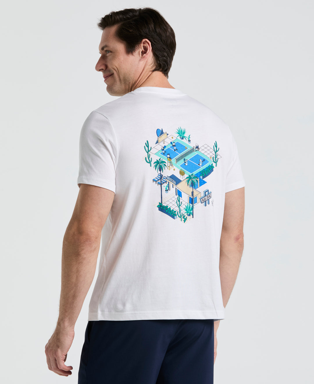 Trademark Paddle Graphic Tennis Tee  (Bright White) 