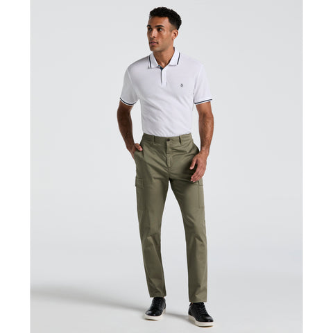 Twill Cargo Trousers (Dusty Olive) 