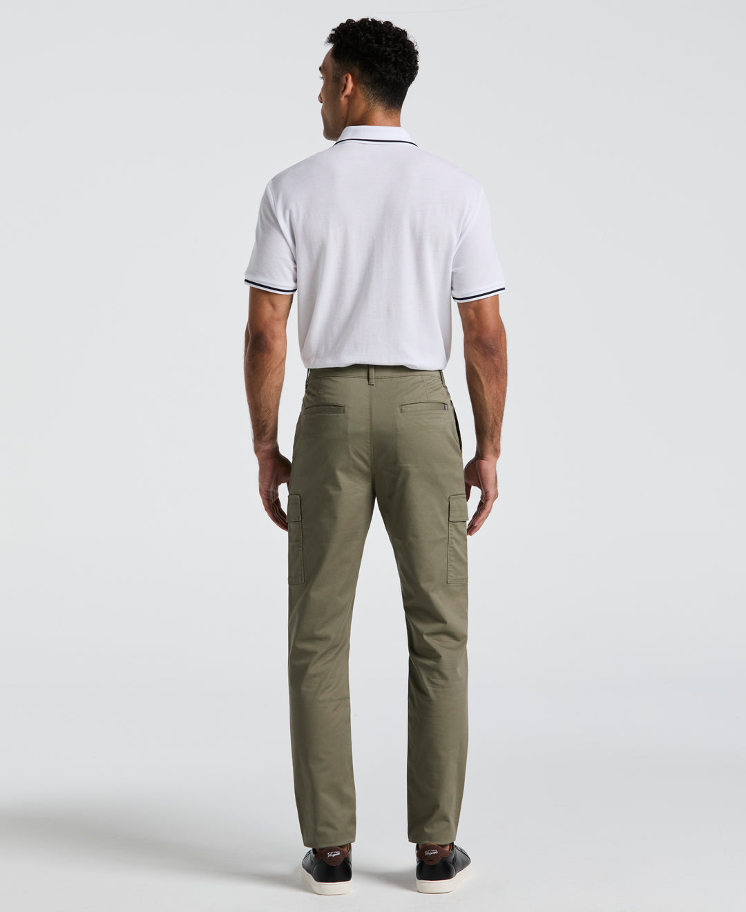 Twill Cargo Trousers (Dusty Olive) 