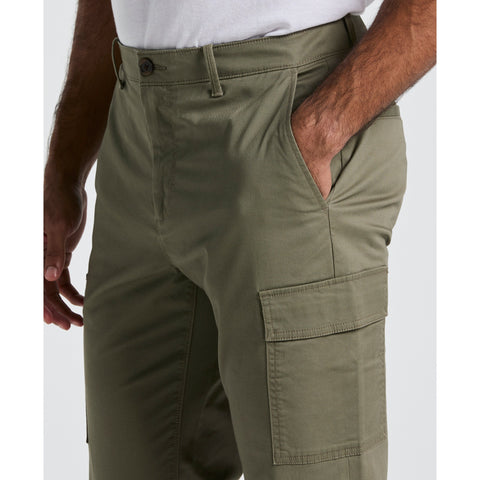 Twill Cargo Trousers (Dusty Olive) 