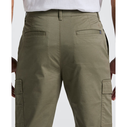 Twill Cargo Trousers (Dusty Olive) 