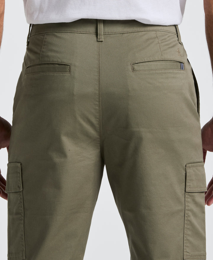 Twill Cargo Trousers (Dusty Olive) 