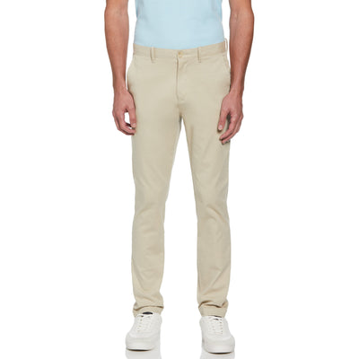 Slim Fit Stretch Chino Flat Front Pant (Agate Gray) 