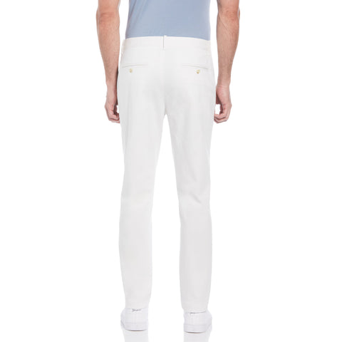 Slim Fit Stretch Chino Flat Front Pant (Bright White) 
