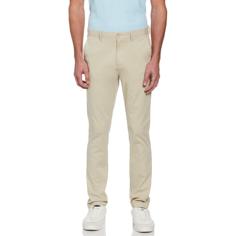 Slim Fit Stretch Chino Flat Front Pant (Agate Gray) 