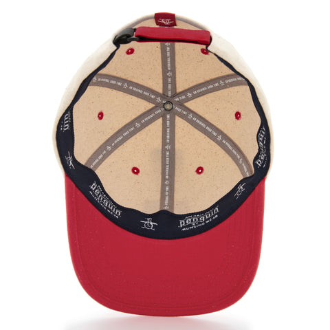 Two-Tone Canvas Hat (Red) 