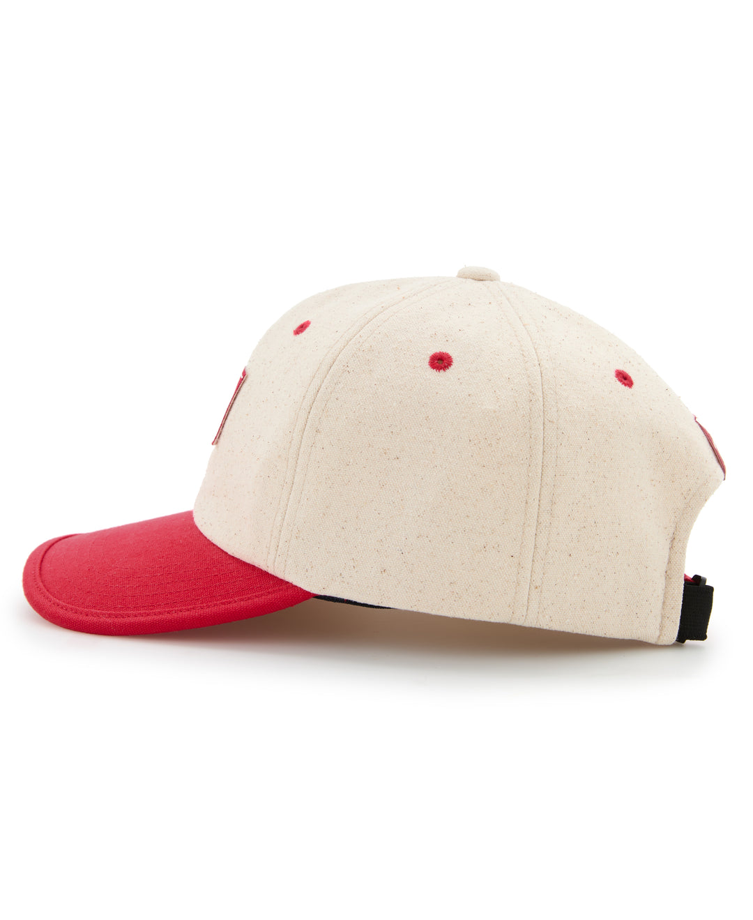 Two-Tone Canvas Hat (Red) 