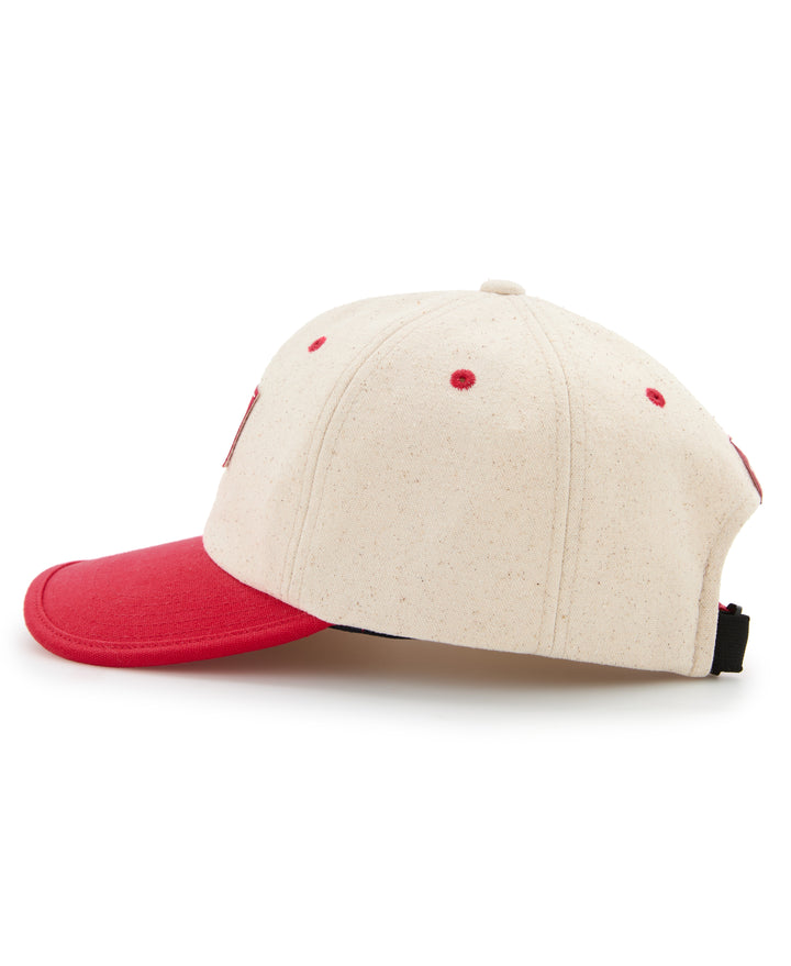 Two-Tone Canvas Hat (Red) 
