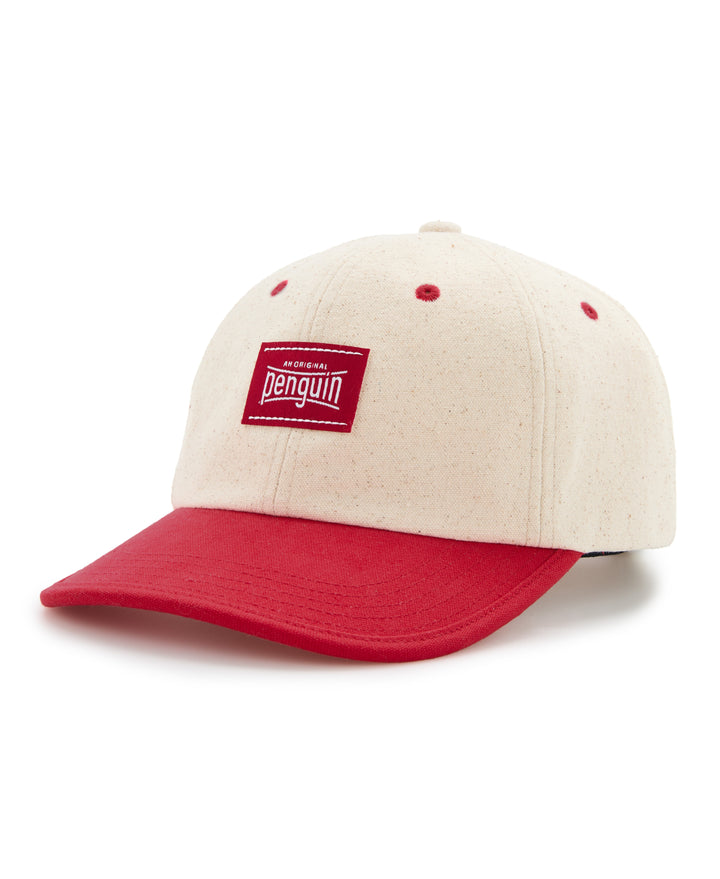 Two-Tone Canvas Hat (Red) 