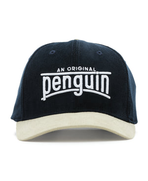Two-Tone Corduroy Cap (Black Iris) 