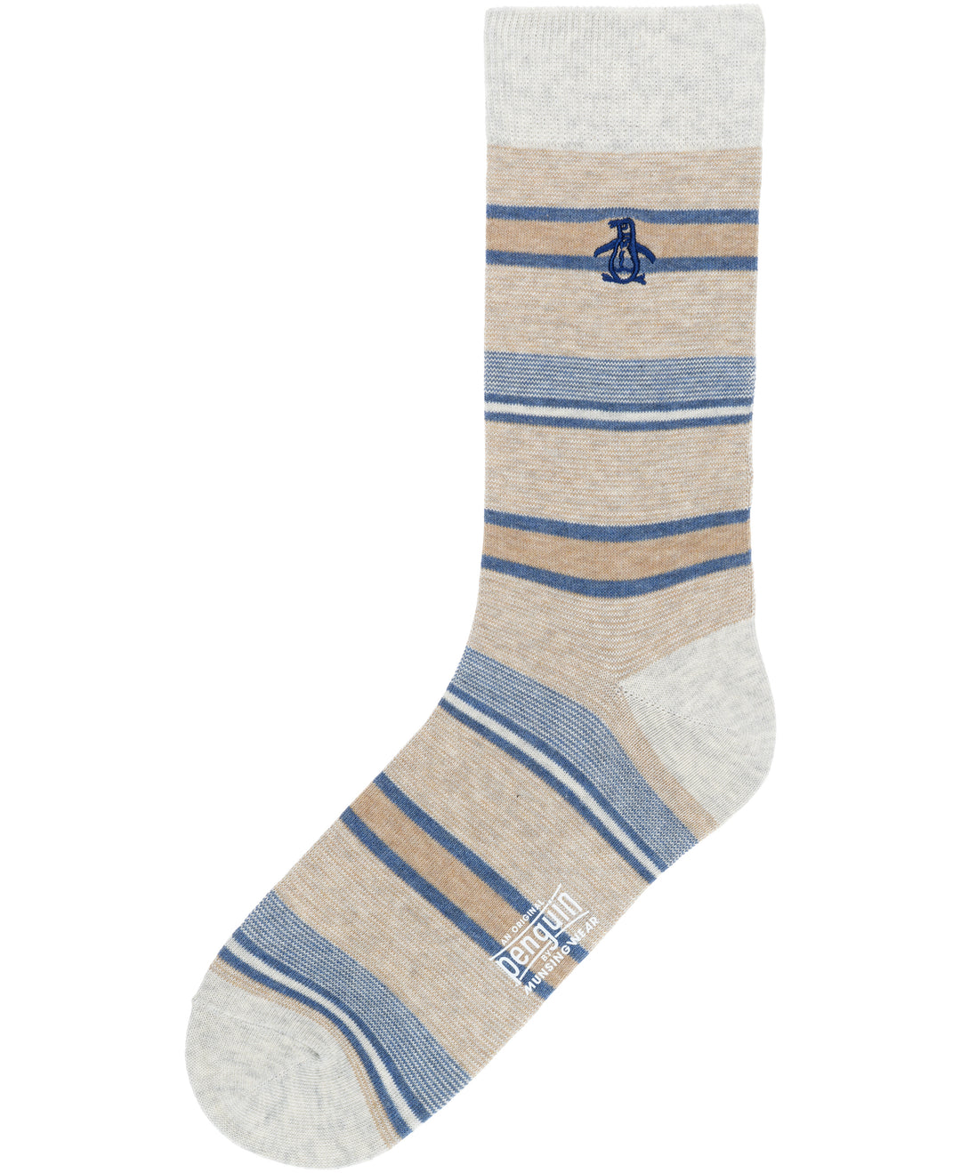 Veckman Stripe Dress Sock (Cream) 