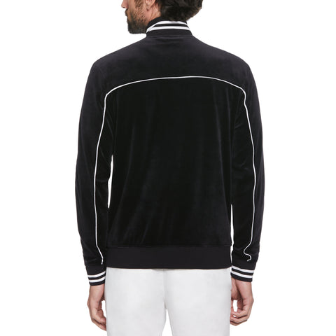 Velour Earl Track Jacket (True Black) 