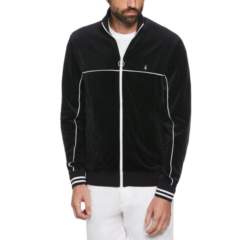Velour Earl Track Jacket (True Black) 