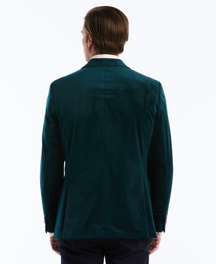 Slim Velvet Dinner Suit Jacket (Reflecting Pond) 