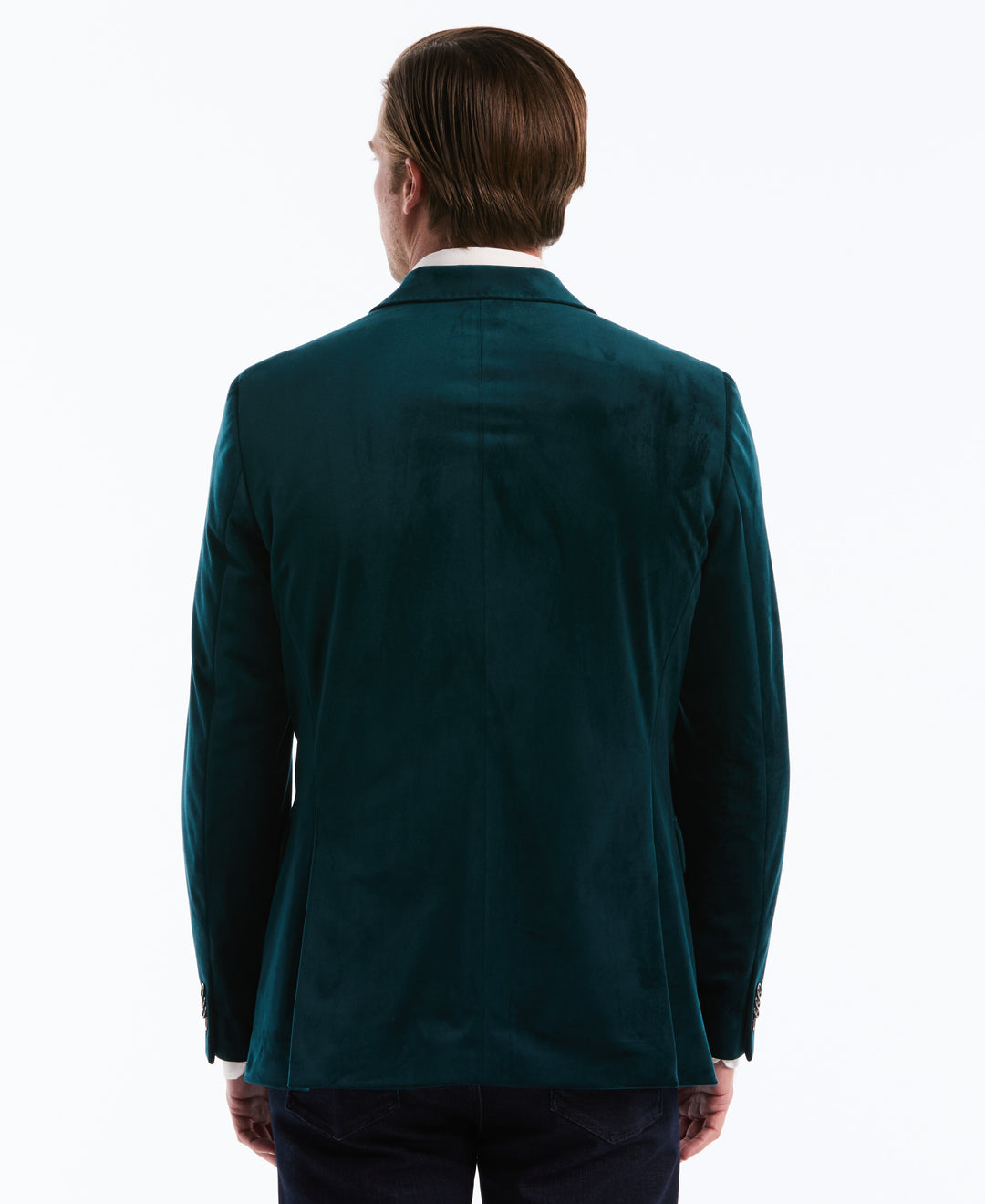 Slim Velvet Dinner Suit Jacket (Reflecting Pond) 