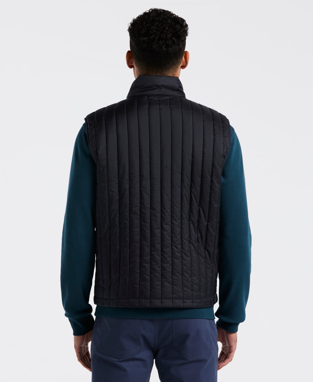 Poly Fill Vertical Channel Vest (Dark Sapphire) 