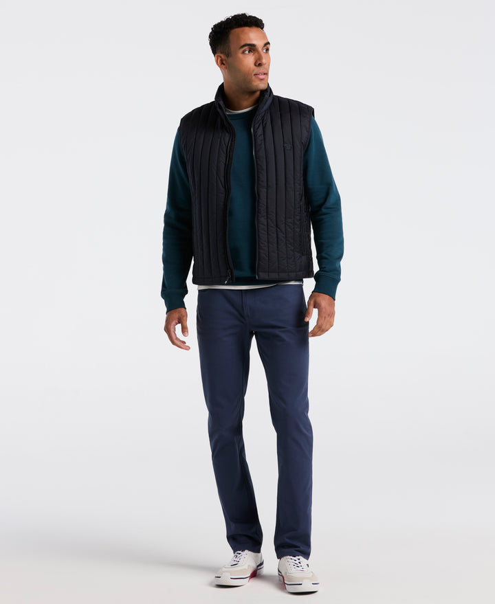 Poly Fill Vertical Channel Vest (Dark Sapphire) 