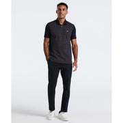 Diamond Jacquard Cotton Polo (Dark Sapphire) 
