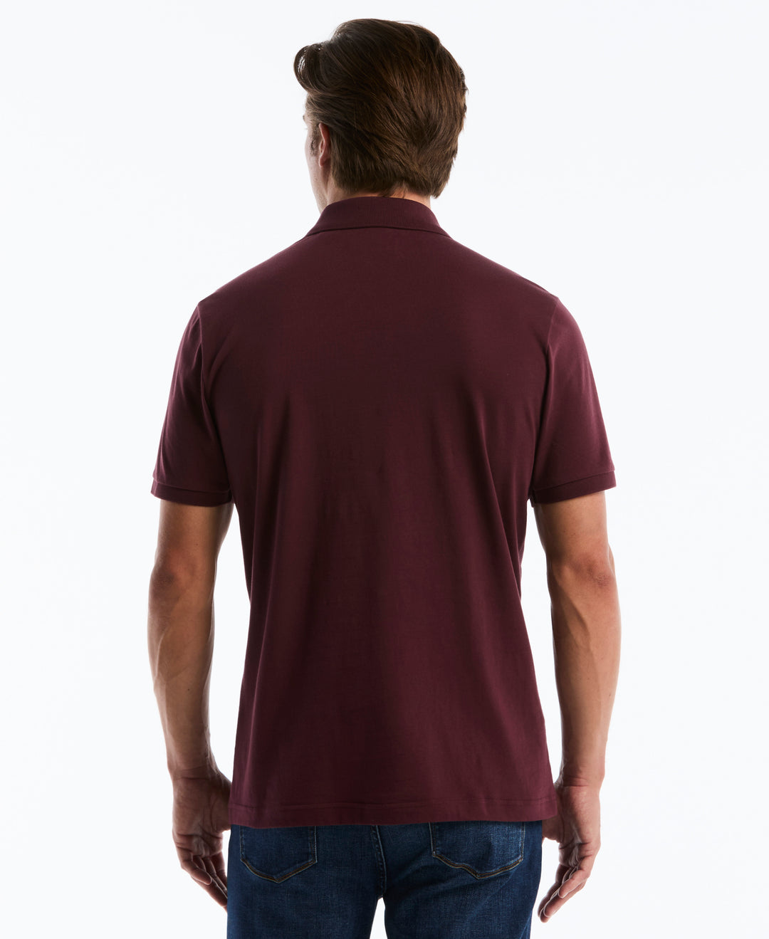 Cotton Vertical Stripe Polo (Port Royale) 