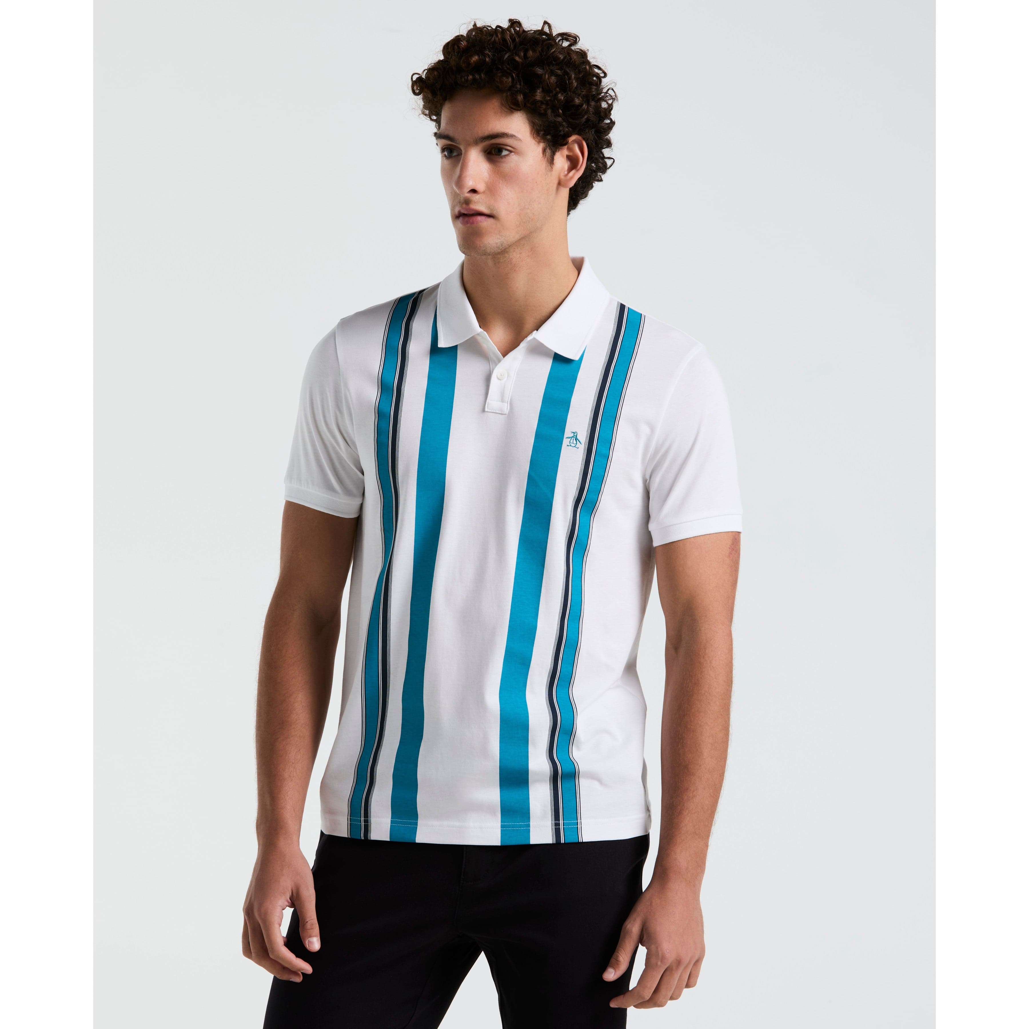 Vertical Stripe Jersey Polo | Original Penguin US